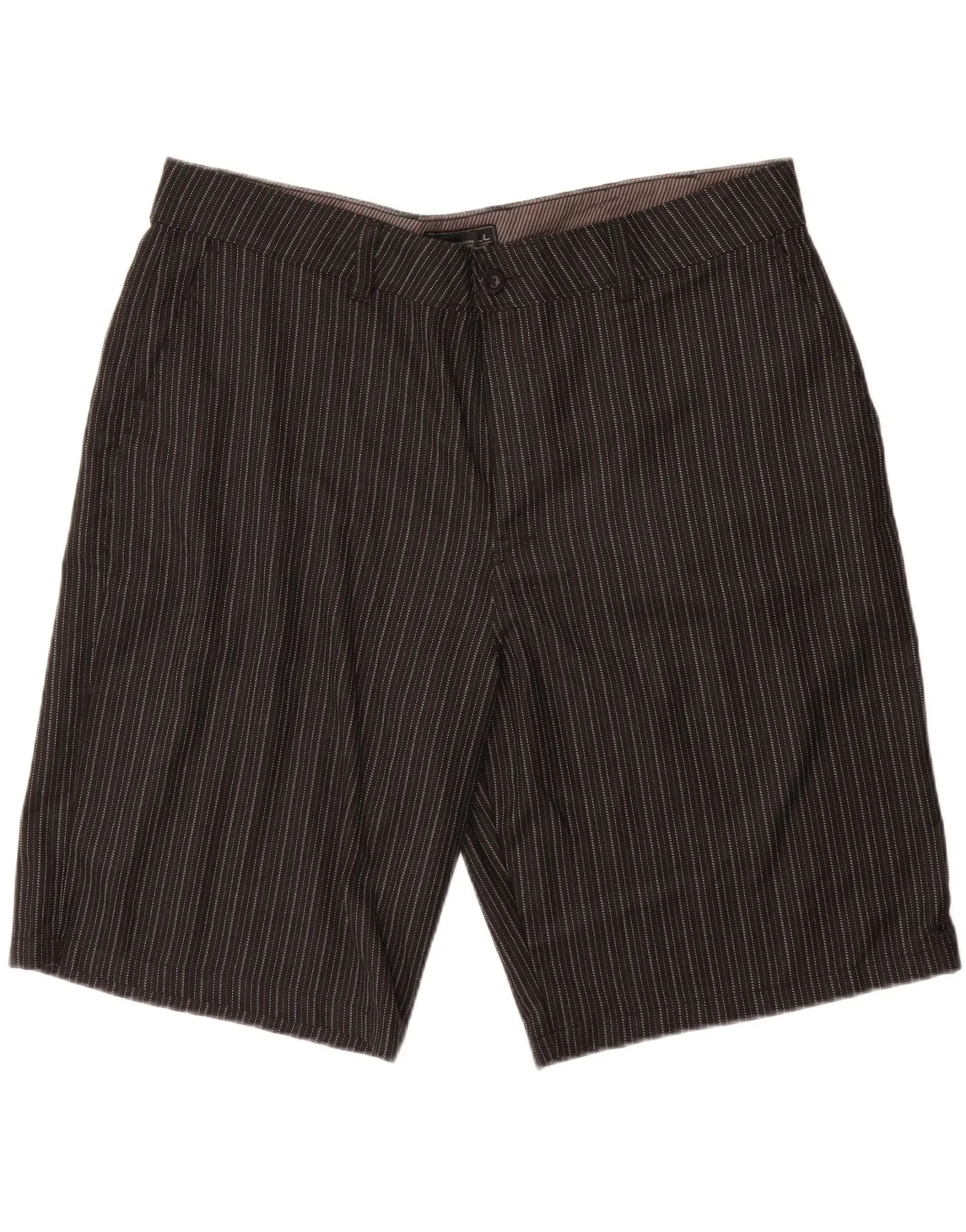 O'NEILL Mens Chino Shorts  W40 XL Black Striped Polyester denim alternative Breezy Waist