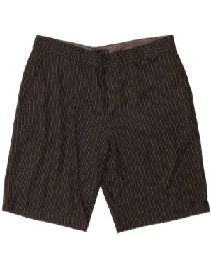 O'NEILL Mens Chino Shorts  W40 XL Black Striped Polyester denim alternative Breezy Waist