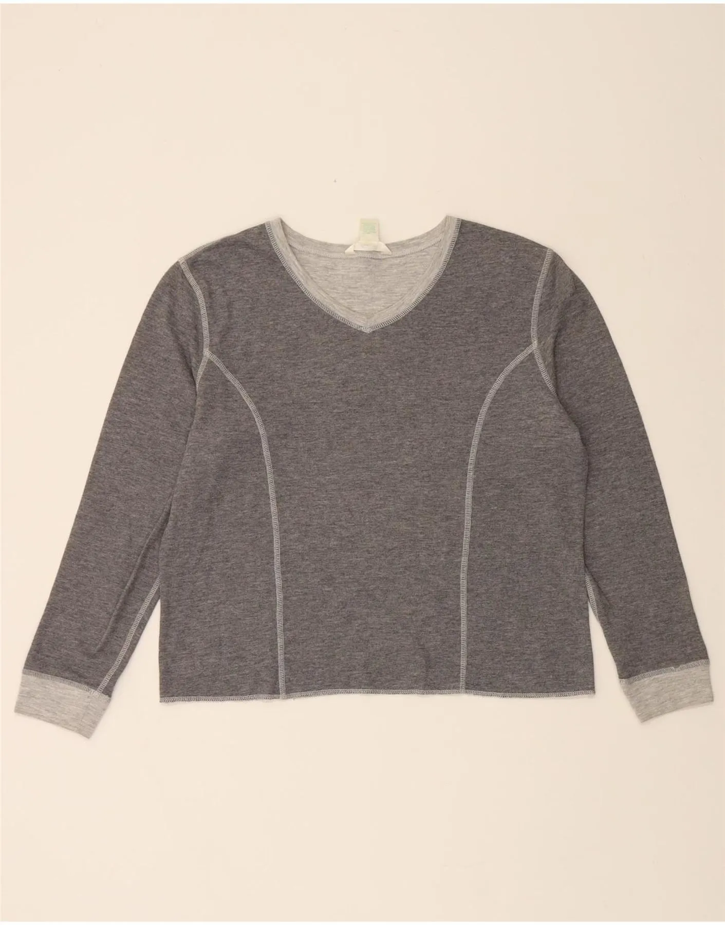 DOCKERS Womens BEST SELL Long Sleeve UK 16 Large Grey Cotton Comfortable and Chic