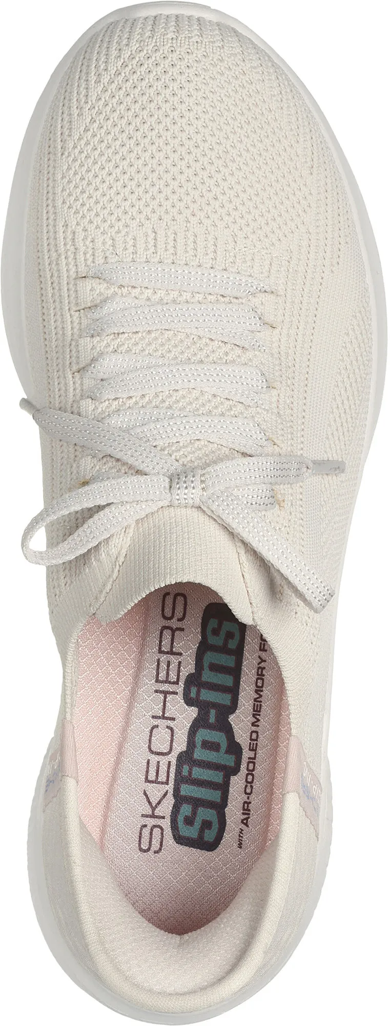 Durable Outsole Rubber Motion Comfort Skechers Ultra Flex 3.0 Brilliant Path Womens Training Shoes - Natural