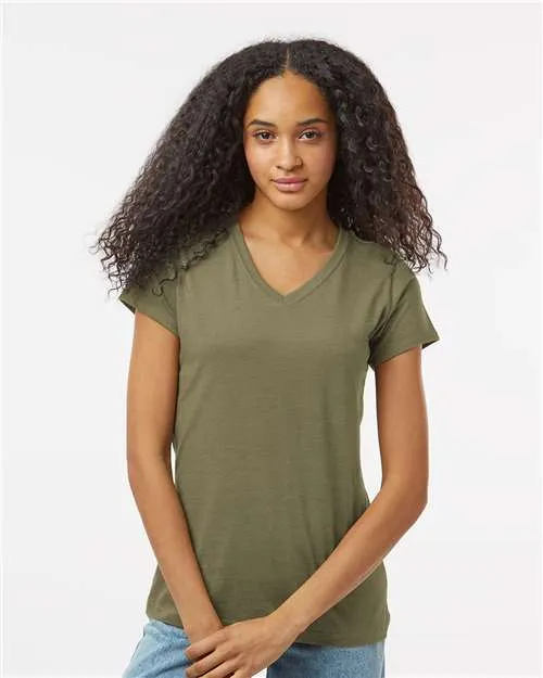 Kastlfel 2011 Women's RecycledSoft V-Neck T-Shirt Vintage Look Perfect for Travel