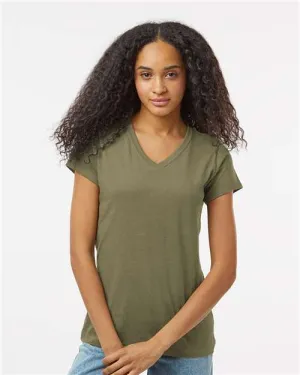 Kastlfel 2011 Women's RecycledSoft V-Neck T-Shirt Vintage Look Perfect for Travel