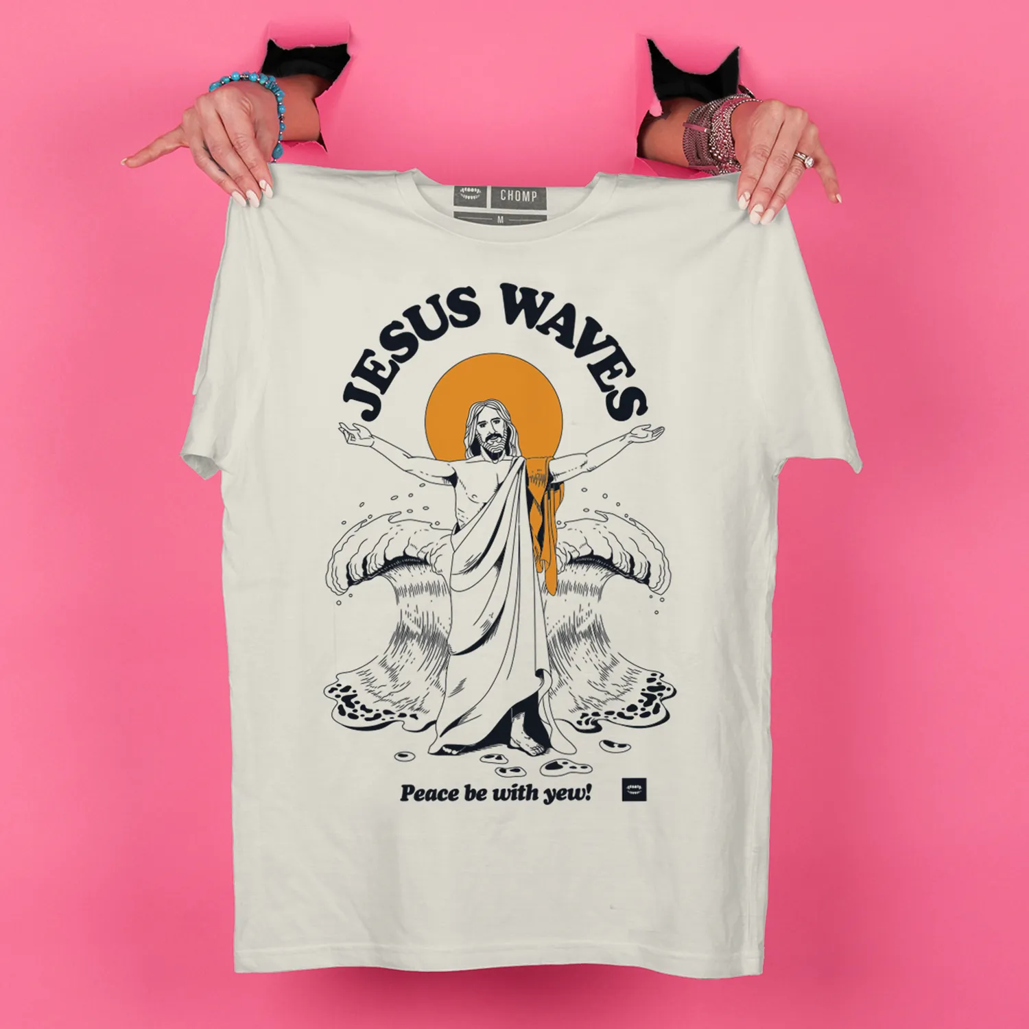 Stylish Fit Jesus Waves [Ivory]
