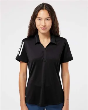 Wrinkle Free Treatment Business Event Adidas A481 Women's Floating 3-Stripes Polo