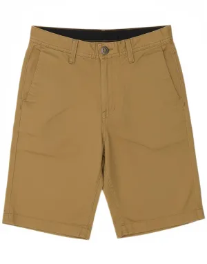 VOLCOM Mens Chino Shorts W29 Small  Khaki Polyester Durable Hemming