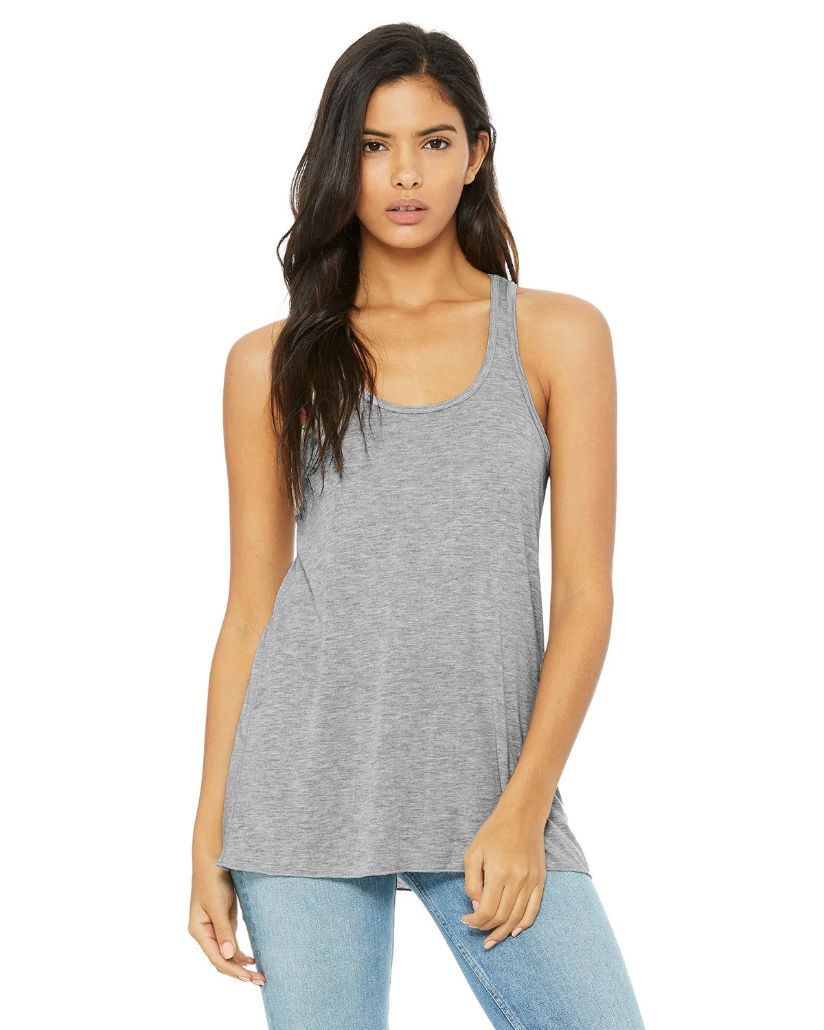 Light Layer Bella   Canvas B8800 Ladies' Flowy Racerback Tank