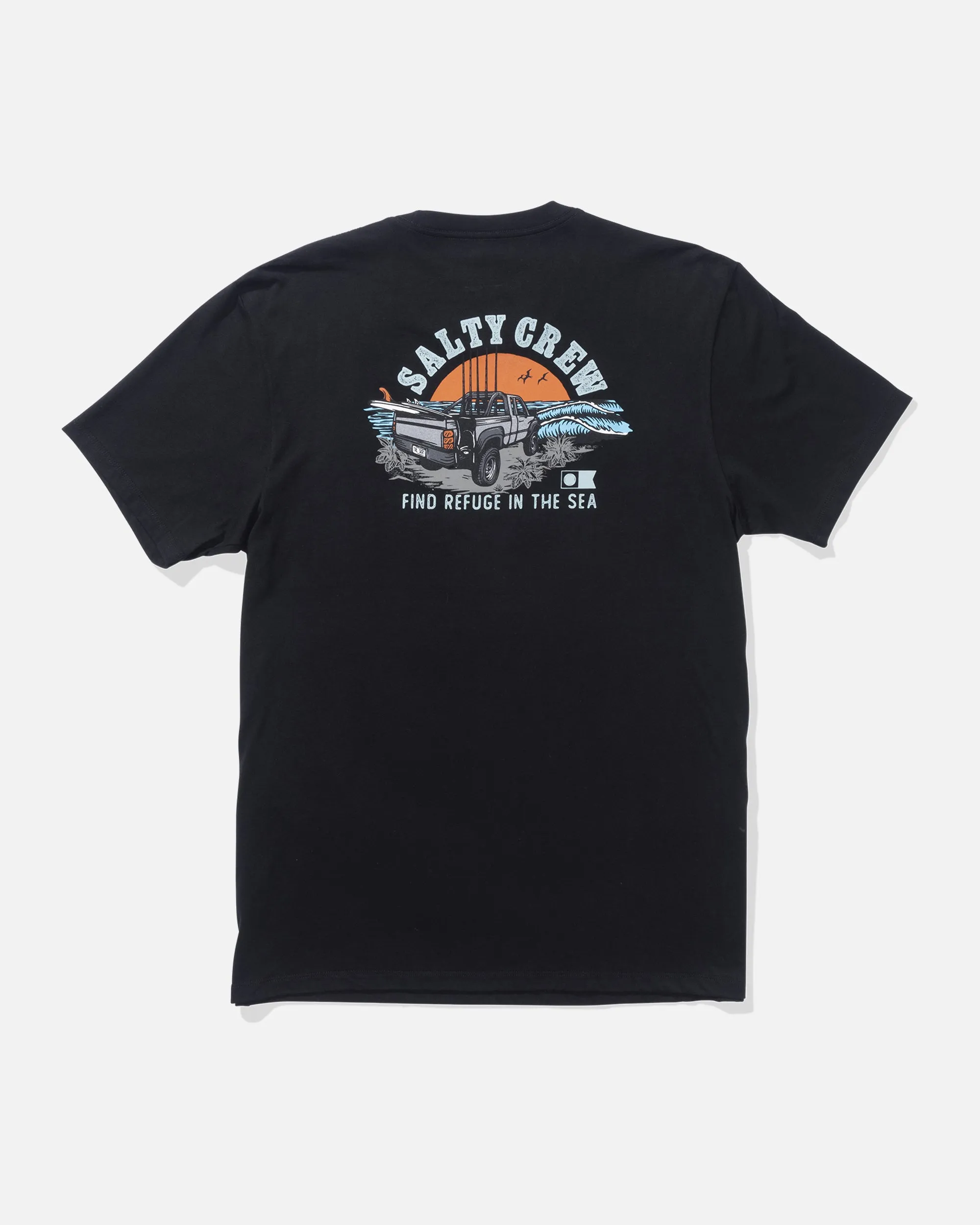 Seam Free Back Christmas Lifted Tee - Black