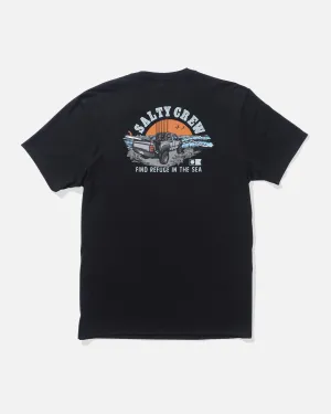 Classic Wear Casual Layer Wear Lifted Tee - Black