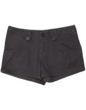 VANS Womens Hot Pants US 5 Medium W30  Grey Cotton Flex Fit Collar Student Essential