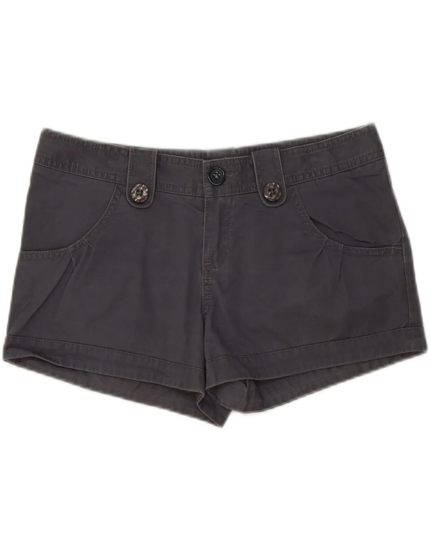VANS Womens Hot Pants US 5 Medium W30  Grey Cotton Flex Fit Collar Student Essential
