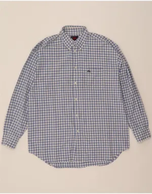 Timeless Classic KAPPA Mens Shirt 2XL Blue Gingham Cotton