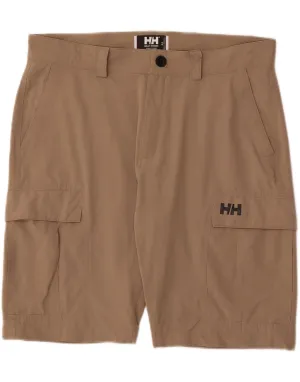 Roomy Comfort Summer Layers HELLY HANSEN Mens Cargo Shorts W34 Large  Brown Polyamide
