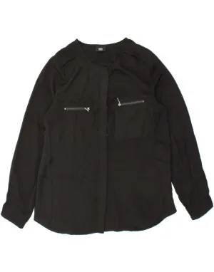 MOSSIMO Womens Shirt Blouse UK 16 Large Black Polyester hypoallergenic