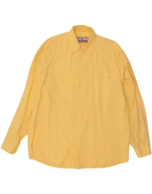 Unique Design VINTAGE Mens Shirt XL Yellow