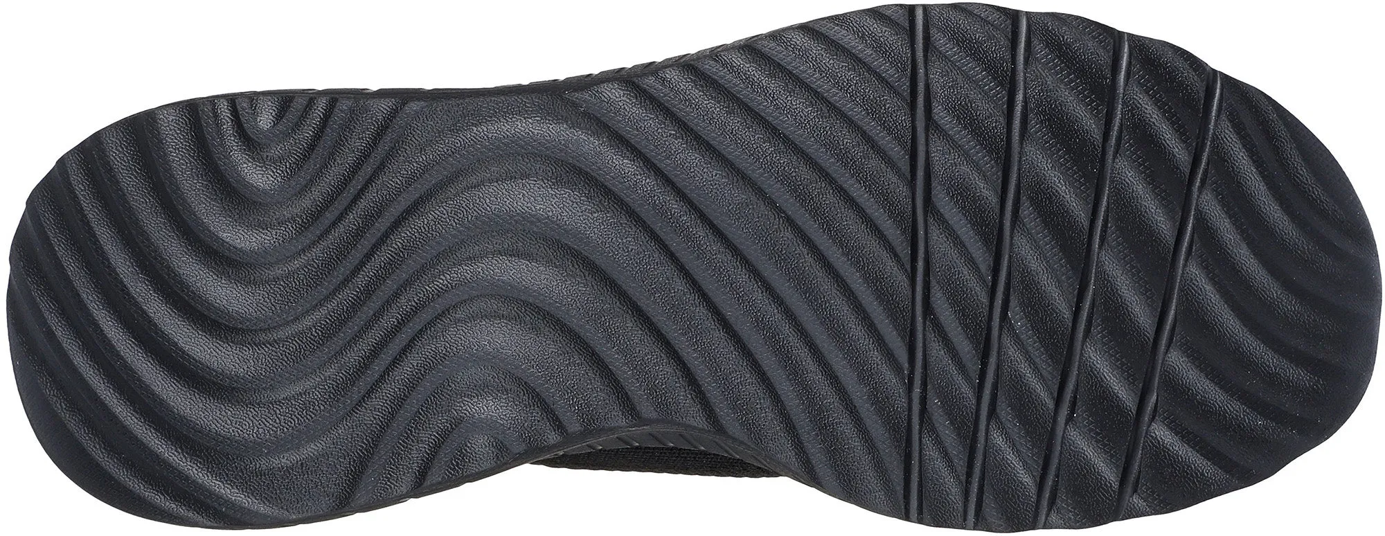 Skechers BOBS Sport Squad Chaos Womens Training Shoes - Black Urban Trail Heel cradle