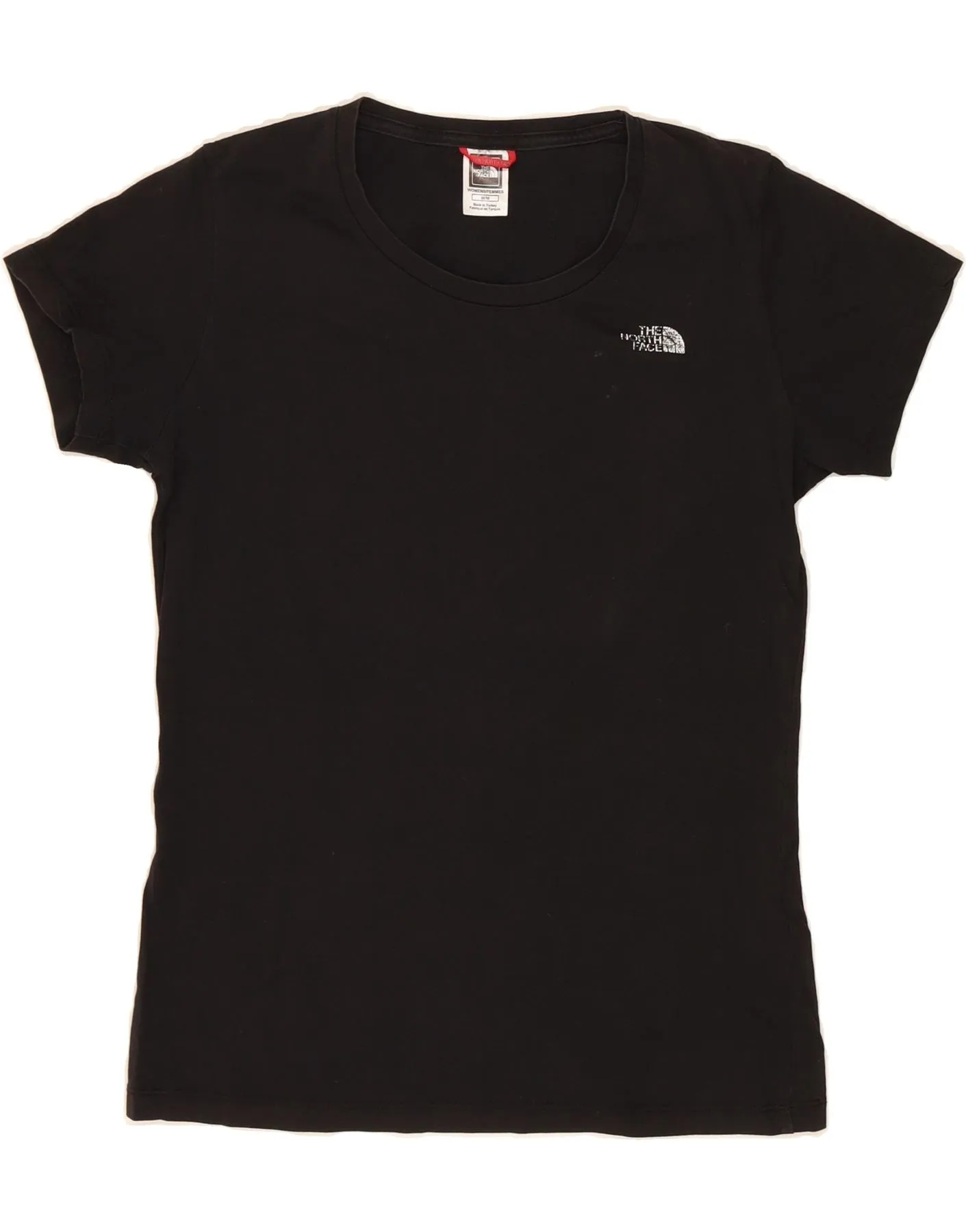Non Fading Material THE NORTH FACE Womens T-Shirt BEST SELL UK 12 Medium Black Cotton
