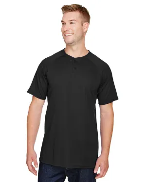Modern Twist Breathable Look Augusta Sportswear AG1565 Adult Attain 2-Button Baseball Jersey