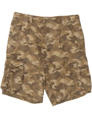 DOCKERS Mens Cargo Shorts W38 XL Khaki Camouflage Cotton Summer Mood