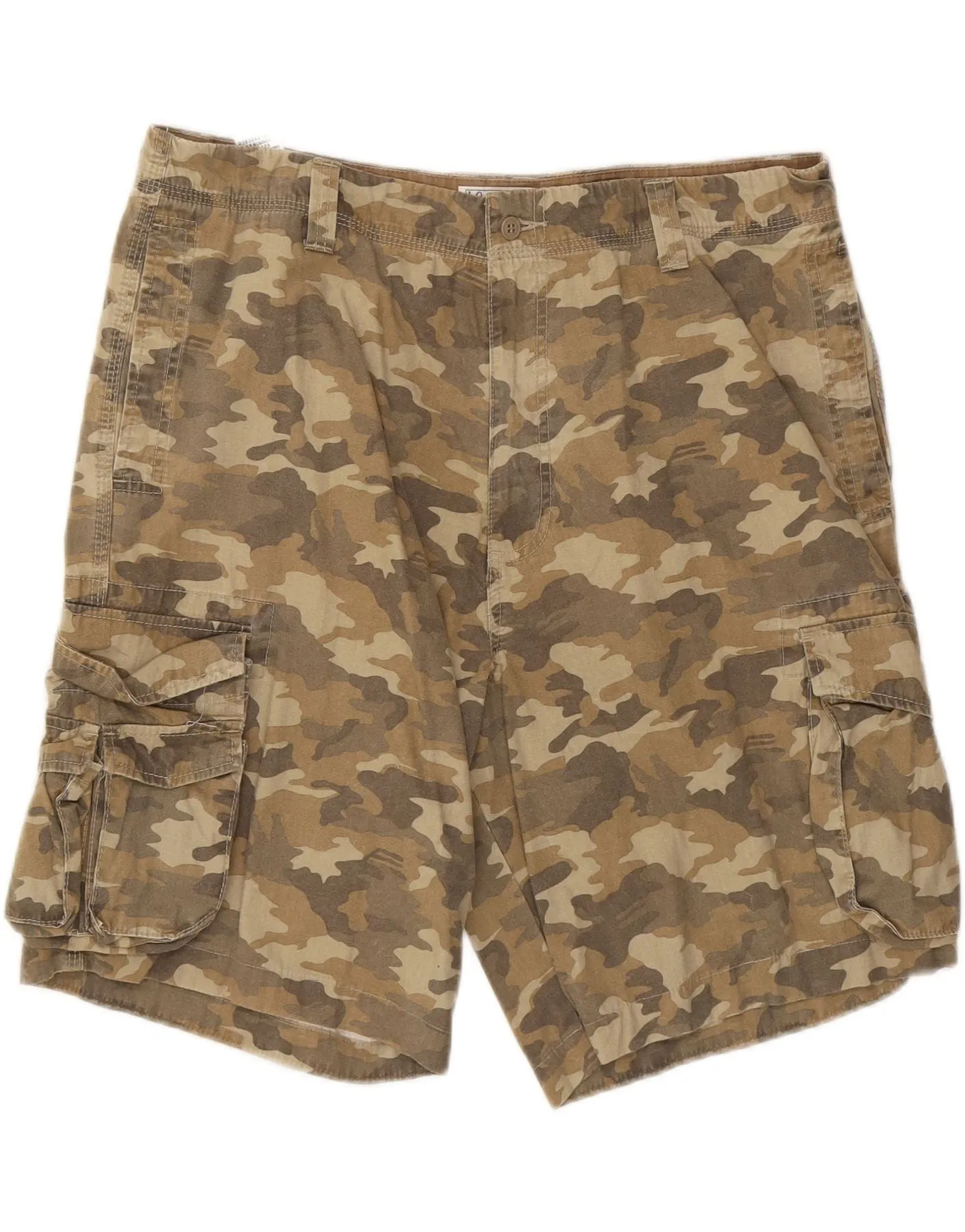 DOCKERS Mens Cargo Shorts W38 XL Khaki Camouflage Cotton Summer Mood