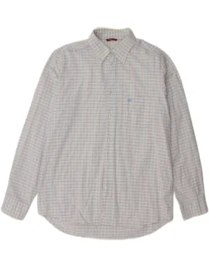 CARRERA Mens Shirt XL Multicoloured Check Contrast Stitch Brunch Outfit