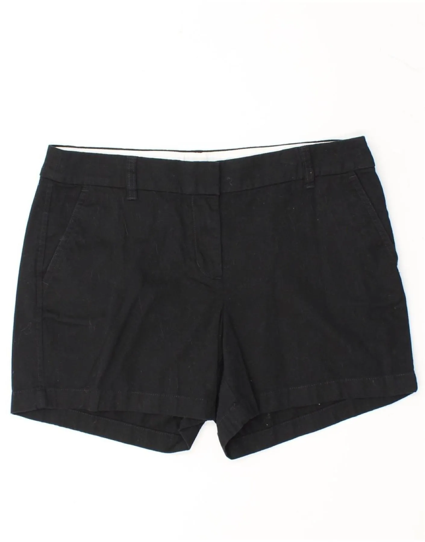 Festival Fashion J. CREW Womens Chino Shorts US 8 Medium W32  Black Cotton