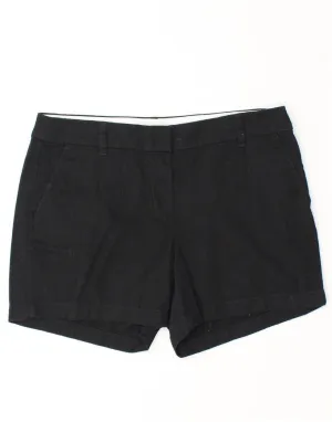 Festival Fashion J. CREW Womens Chino Shorts US 8 Medium W32  Black Cotton