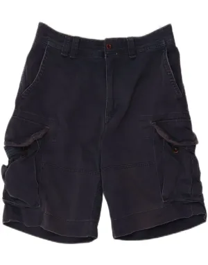 poolside gear Easy Wear POLO RALPH LAUREN Mens Cargo Shorts W36 Large Navy Blue Cotton