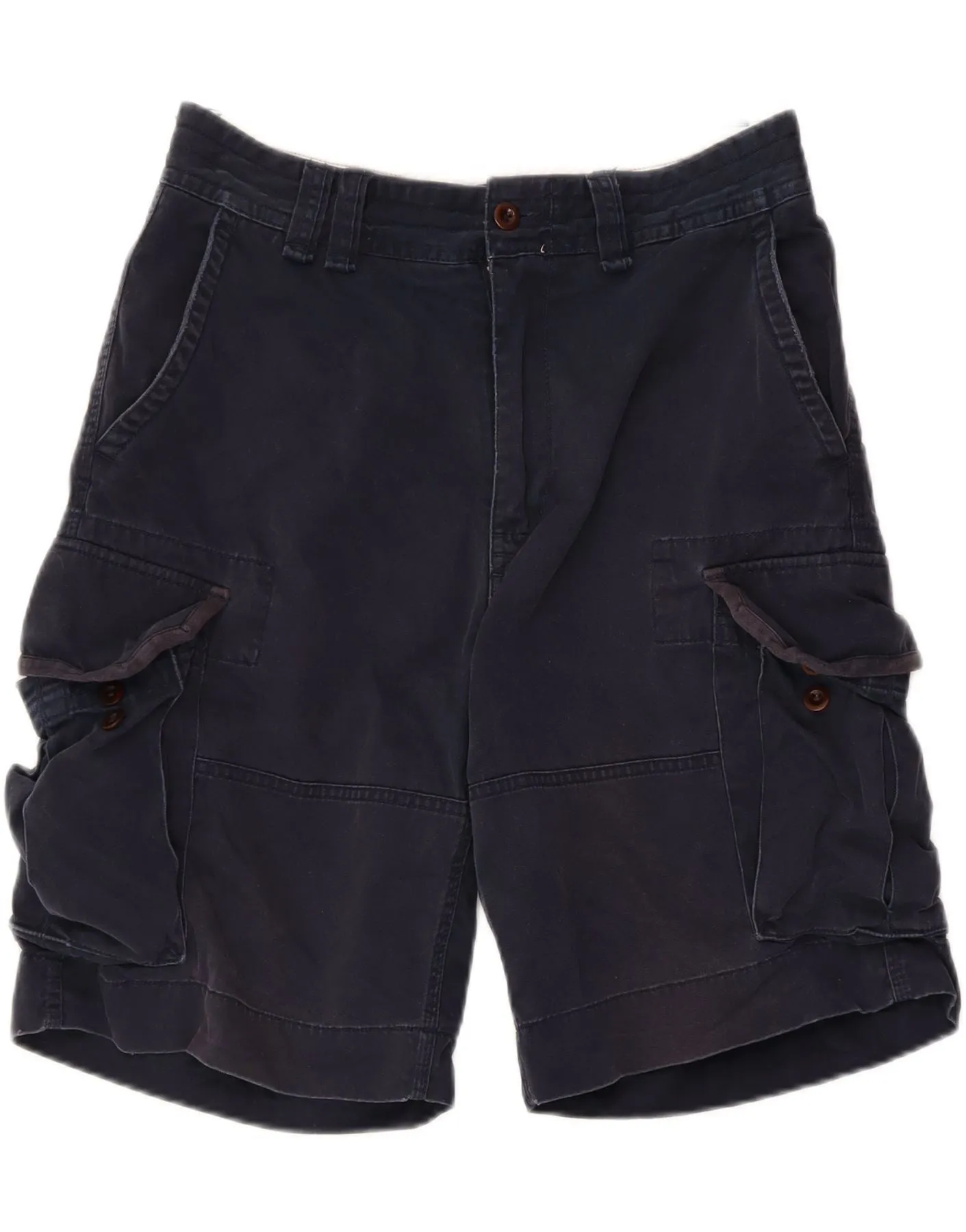 poolside gear Easy Wear POLO RALPH LAUREN Mens Cargo Shorts W36 Large Navy Blue Cotton
