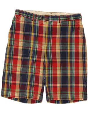 Anorak Outdoor Life POLO RALPH LAUREN Mens Chino Shorts W35 Large  Multicoloured Check Cotton
