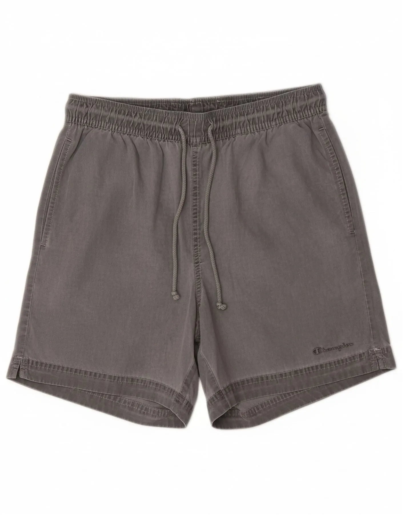Sporty Vibes Flexible Layer Fit CHAMPION Mens Casual Shorts Medium W32 Grey Cotton