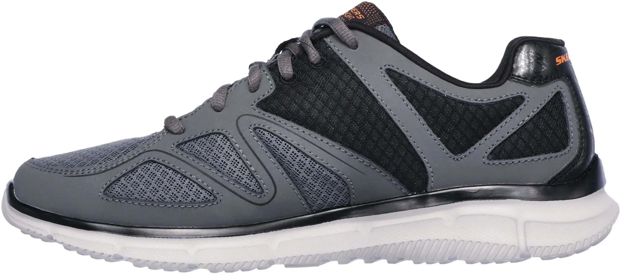 slim cut Impact Dispersion Layers Skechers Verse Flash Point Mens Training Shoes - Grey