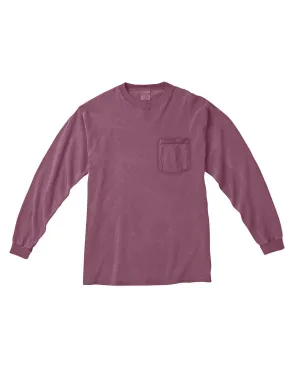 Comfort Colors C4410 Adult Heavyweight RSLong-Sleeve Pocket T-Shirt Leisure Wear Simple Look