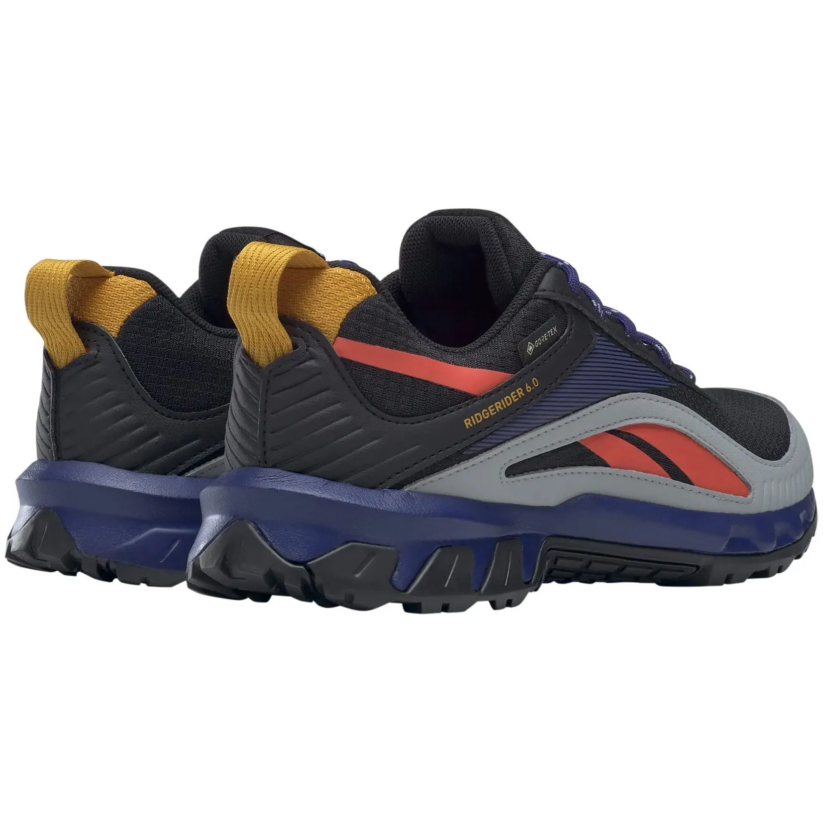 Wide fit Abrasion resistant Reebok Ridgerider 6 GORE-TEX Womens Walking Shoes - Black