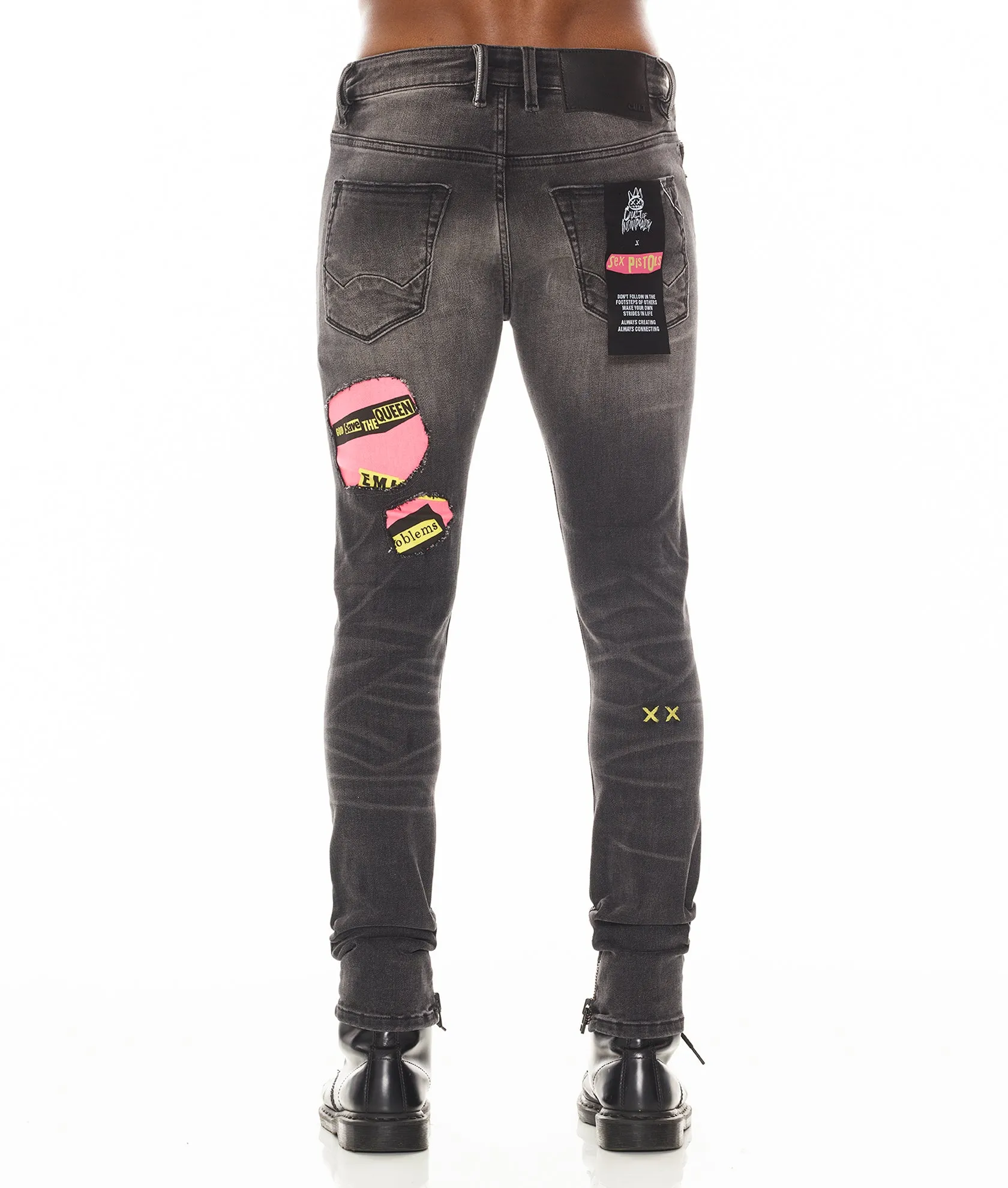 Smooth Style PUNK SUPER SKINNY "SEX PISTOLS" IN BOLLOCKS
