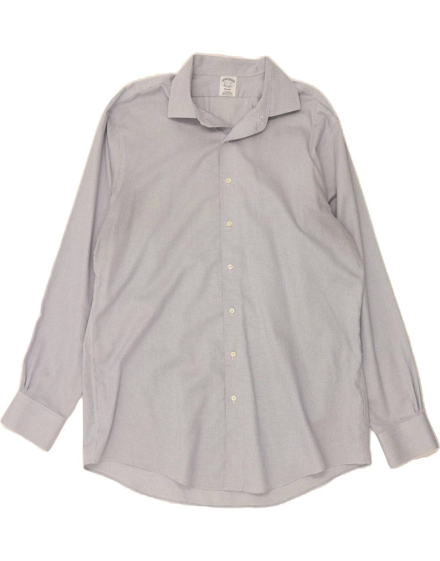 BROOKS BROTHERS Mens Shirt Size 17 1/2 XL Blue Striped Cotton Mountain Escape