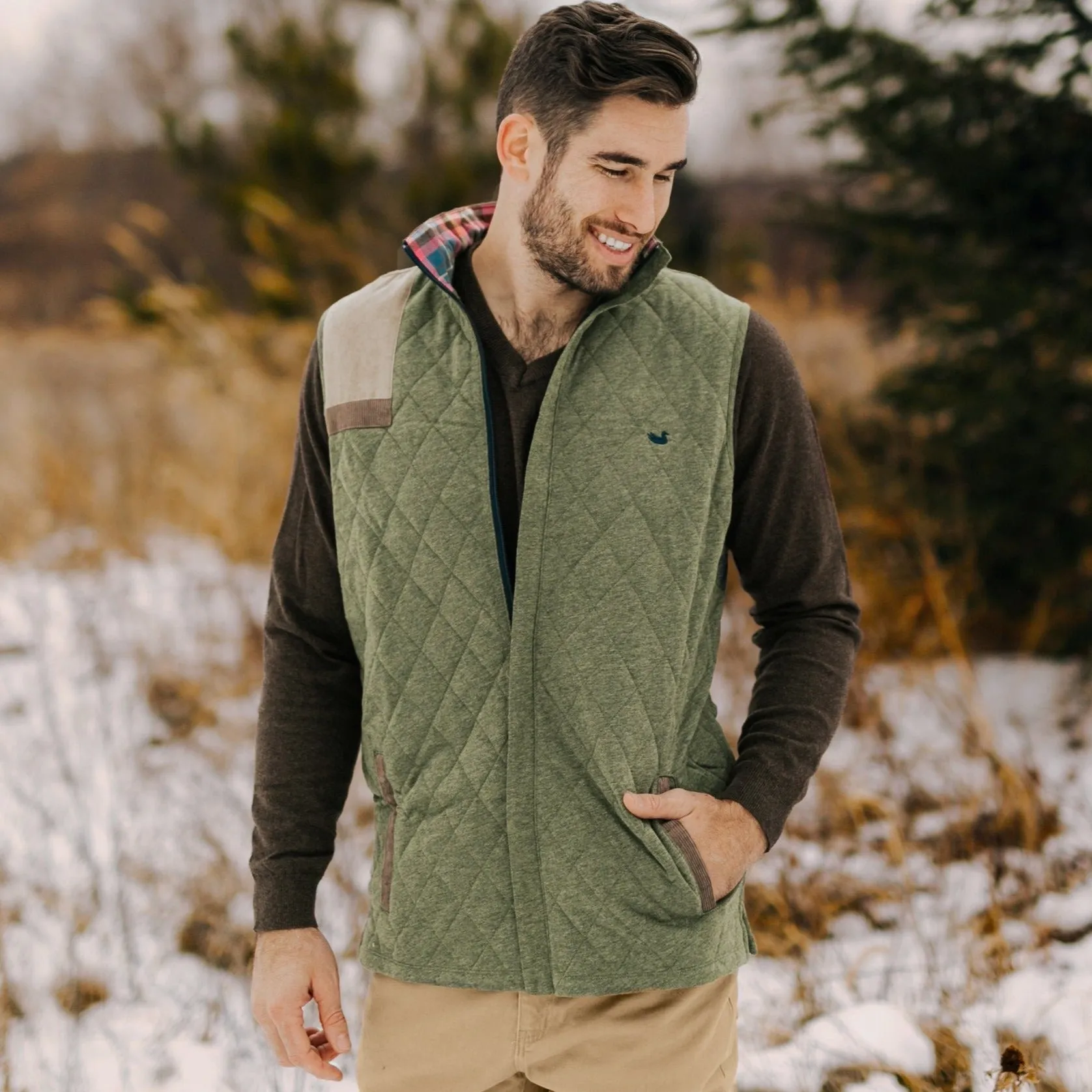 Carlyle Sporting Vest - Heather rayon material Casual