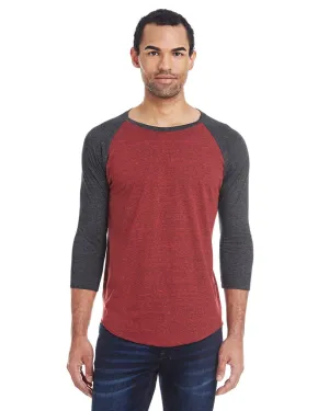 Threadfast Apparel 302G Unisex Triblend 3/4-Sleeve Raglan Outdoor Fashion