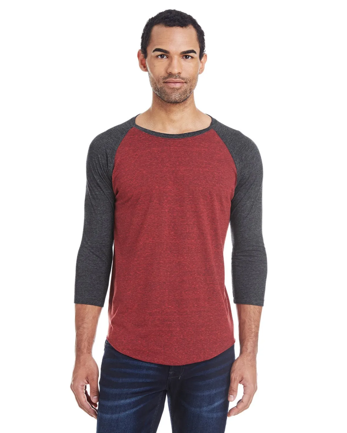 Threadfast Apparel 302G Unisex Triblend 3/4-Sleeve Raglan Outdoor Fashion