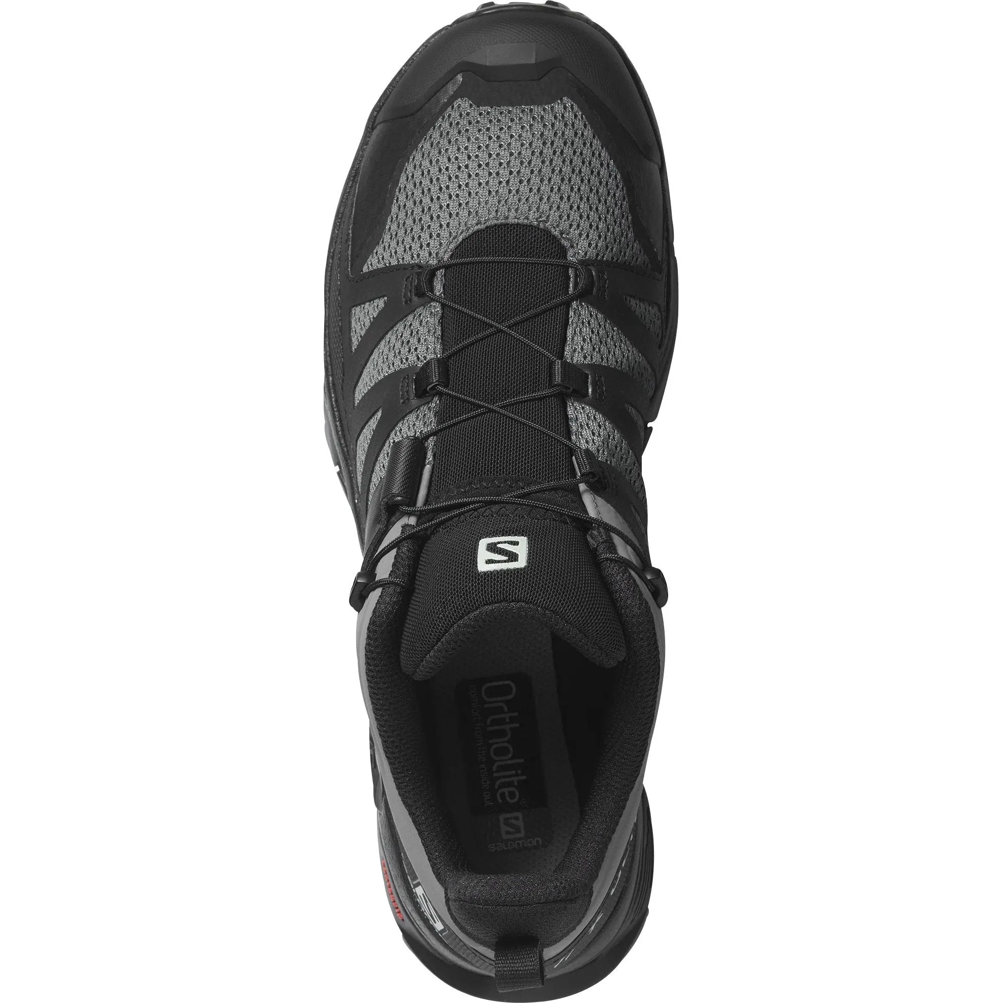 Off Road Rock Solid Salomon X Ultra 4 Mens Walking Shoes - Grey