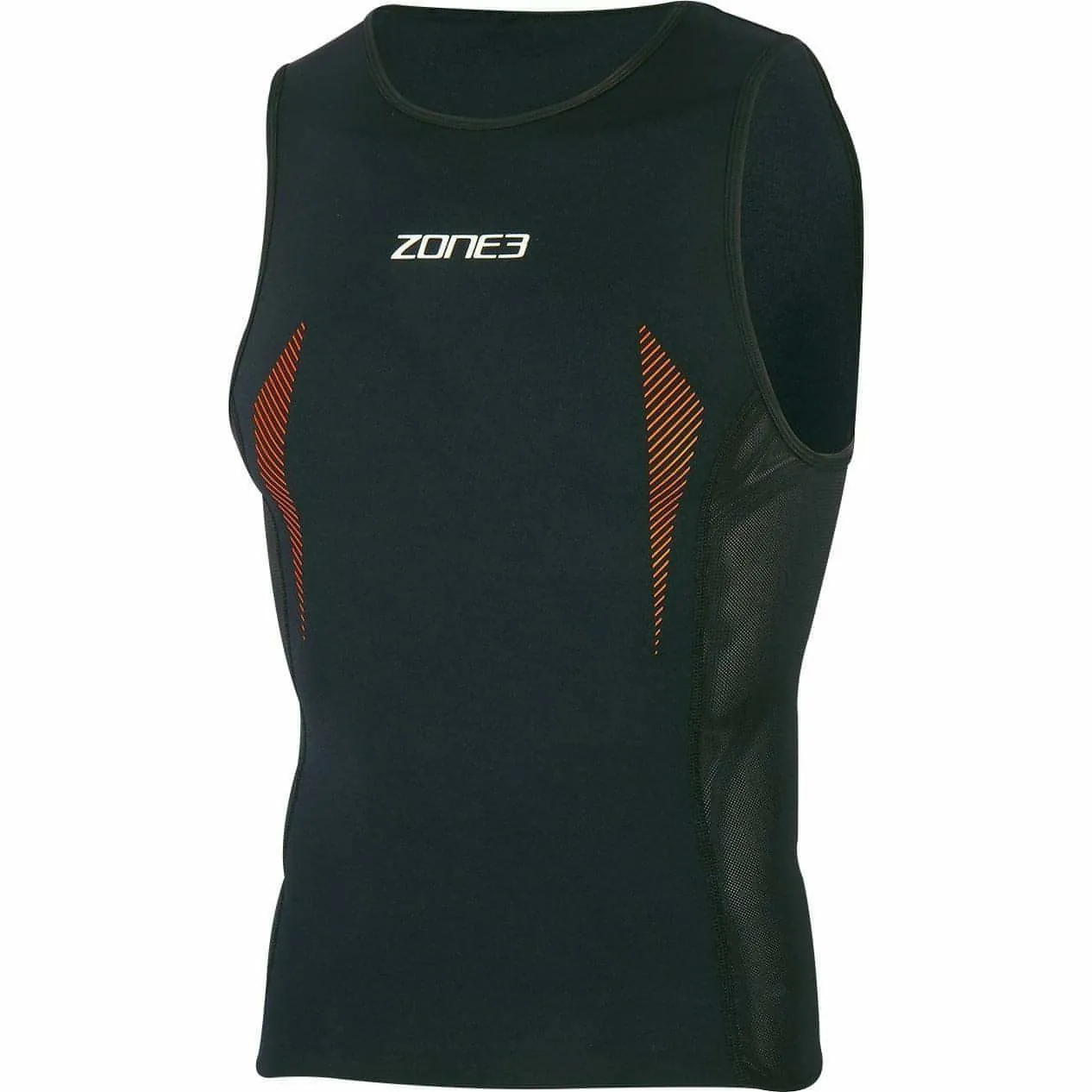Durable-Quality Beach Fun Zone3 Swim-Top Mens Sleeveless Top - Black