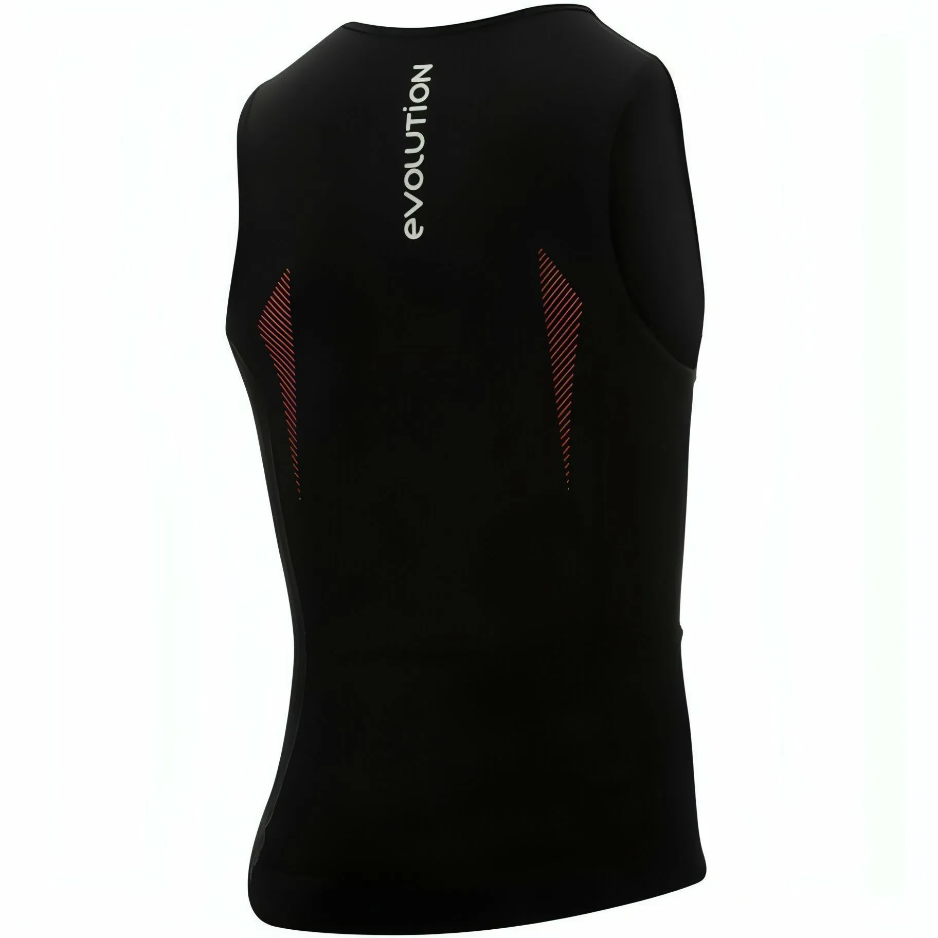 Zone3 Swim-Top Mens Sleeveless Top - Black Mold Resistant Fabric