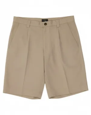 ADIDAS Mens Chino Shorts W34 Large Beige Polyester Quick Access Zip Pockets Sports Wear