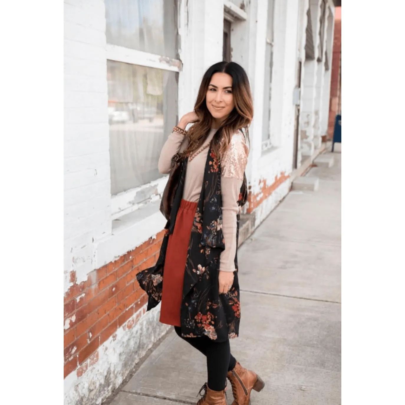 budget - friendly price Flat Lock Stitching Floral Vest