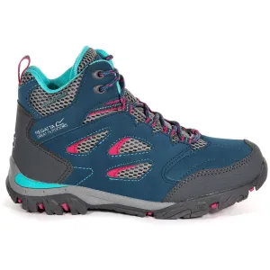 forest trek Regatta Holcombe Mid Waterproof Junior Walking Boots - Blue
