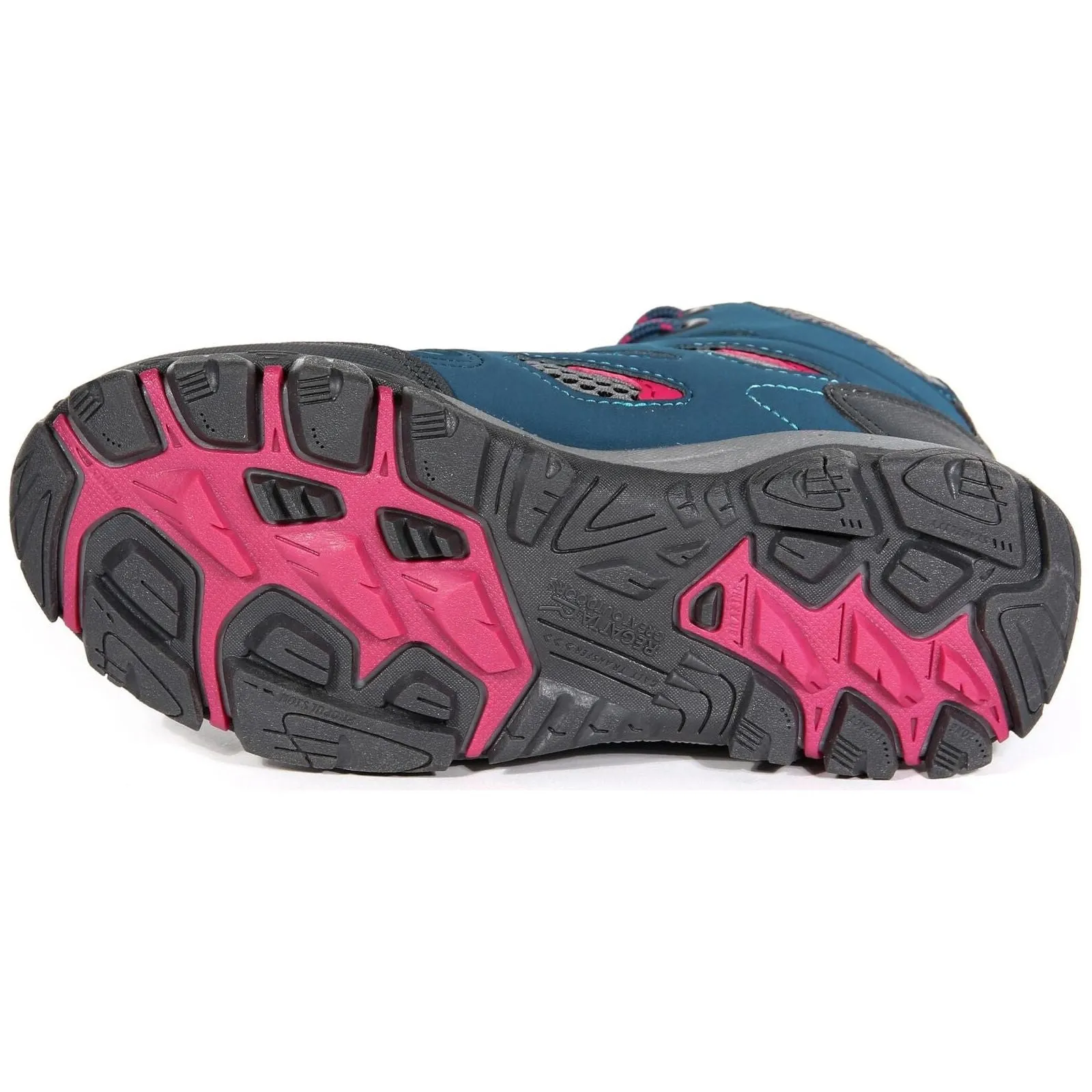 Path Stability Regatta Holcombe Mid Waterproof Junior Walking Boots - Blue