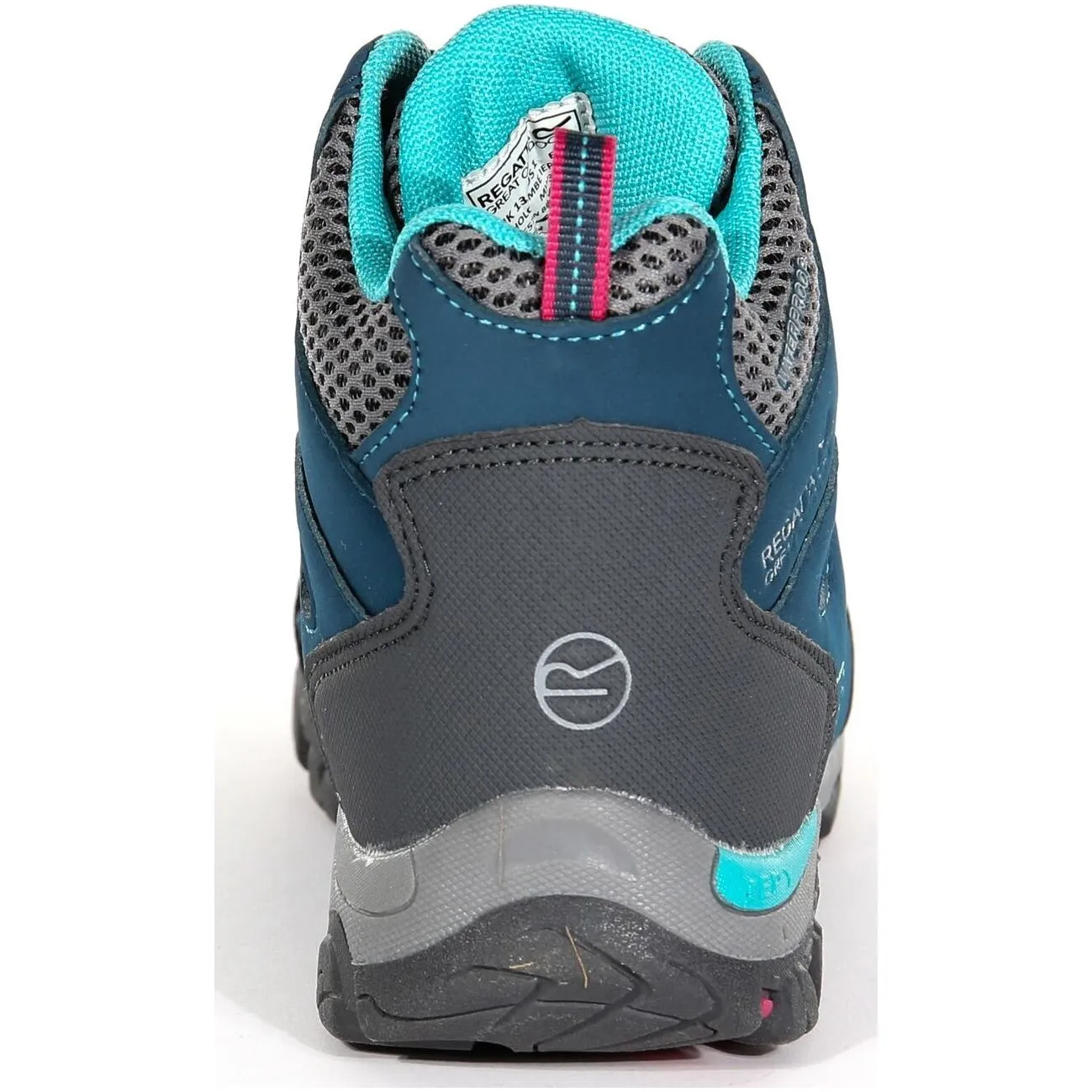 Regatta Holcombe Mid Waterproof Junior Walking Boots - Blue Slip Control Path Support