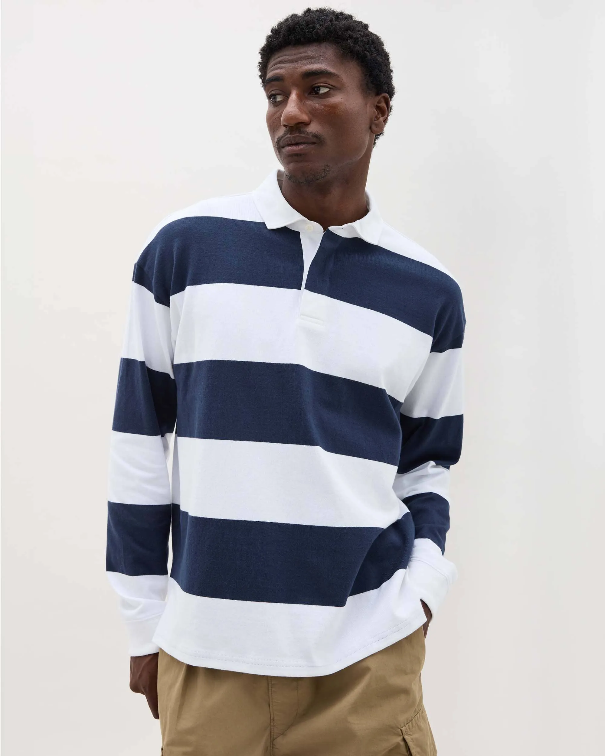 Minimal Comfort Style Men's Rugby Polo