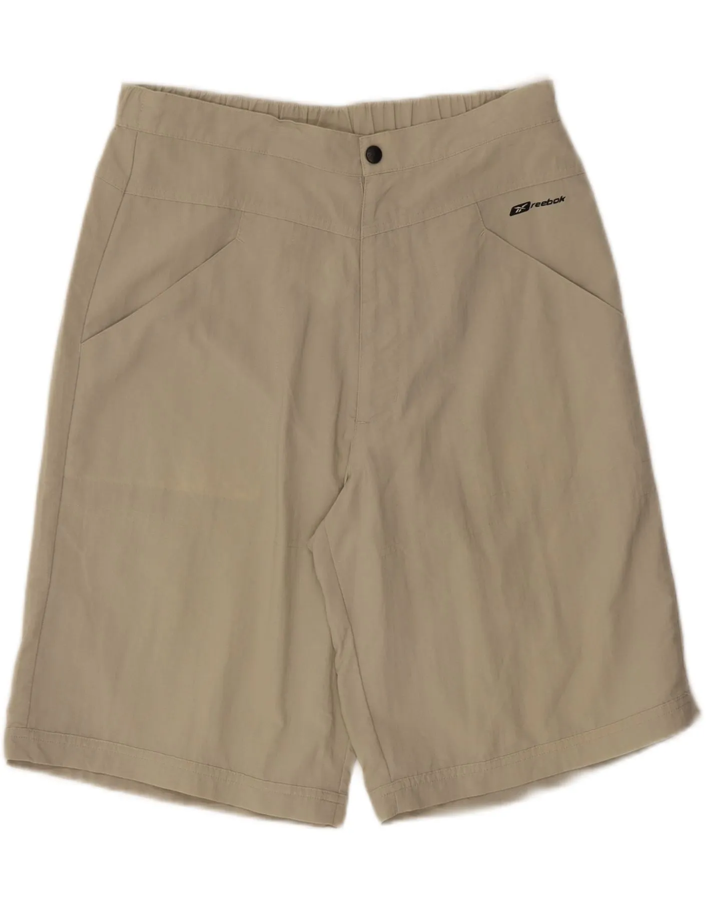 Easy Style Quick Release Closure REEBOK Mens Casual Shorts Medium W32  Beige Nylon