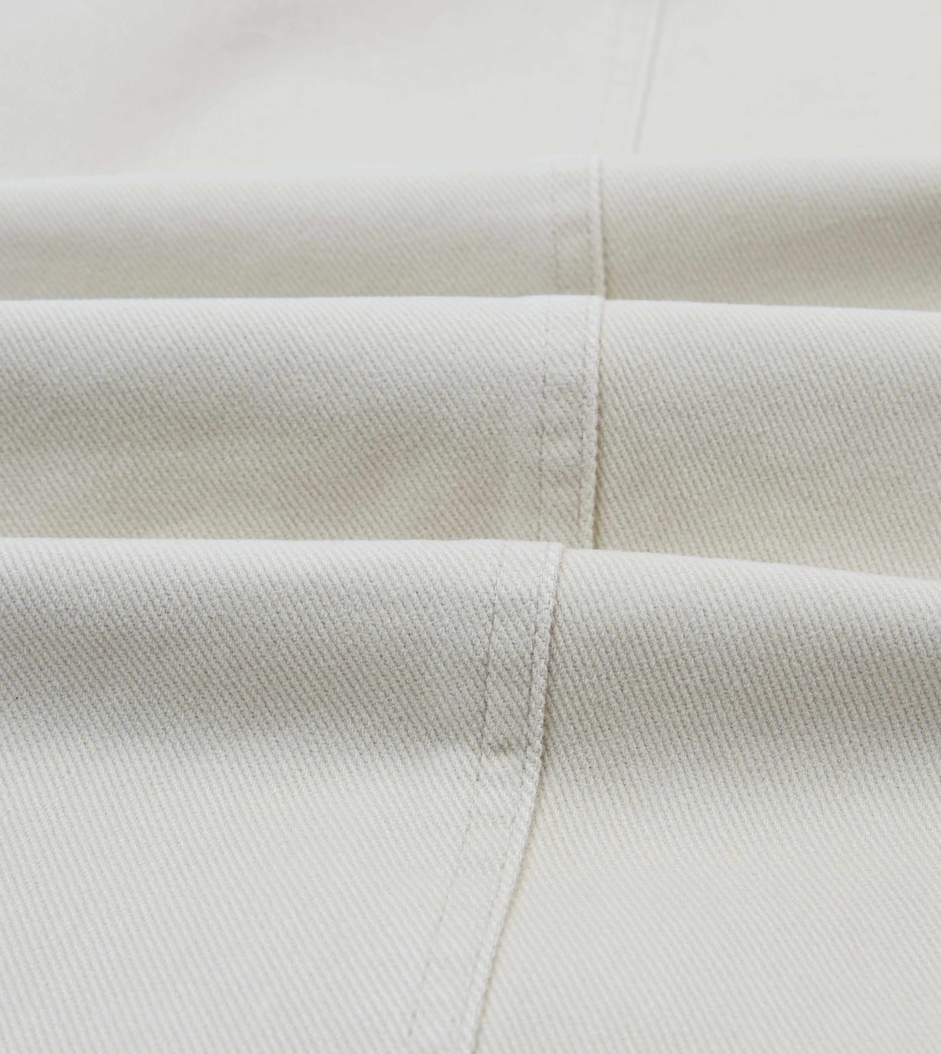 Ecru Heavy Cotton Twill Games Trousers Smart Office Fit All-Season Fit