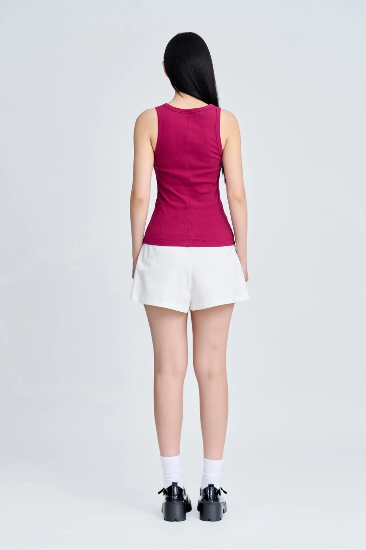 Ribbed Camisole - Plum [AT] petite - plus size